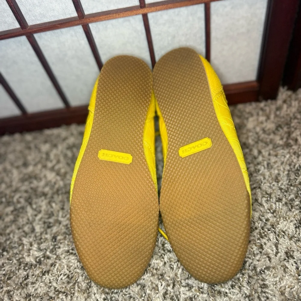 Coach Women's Yellow Sneakers - Picture 2 of 3